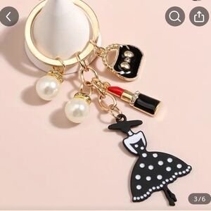 ✨3 FOR $28✨ 🆕️ FASHIONISTA LADY KEYCHAIN / HANDBAG CHARM